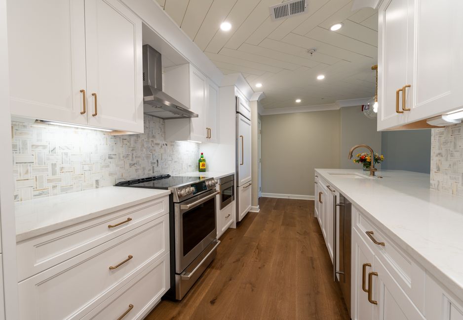 Luxury kitchen remodel with custom cabinetry and island